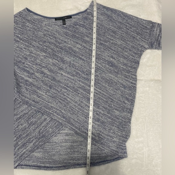 White House Black Market Sweater Blue with Silver Flecks Size Small - Picture 11 of 13